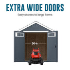 Heartland Midtown 8-ft x 10-ft Gable Style Wood Outdoor Storage Shed with 1 Doors