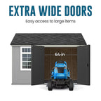 Heartland Coronado 12-ft x 8-ft Gable Style Wood Outdoor Storage Shed with 1 Windows 1 Doors (Floor Included)